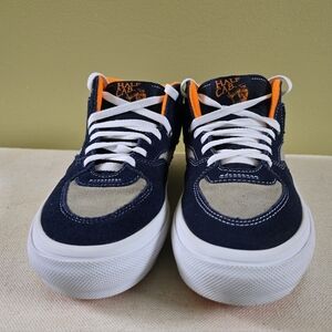 Vans Half Cab Mens Size 8.5 Navy Blue Smoke Skateboarding Casual Sneakers